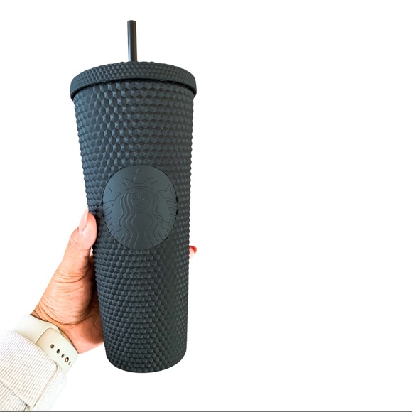 NWT Starbucks Matte Black Venti Studded Tumbler